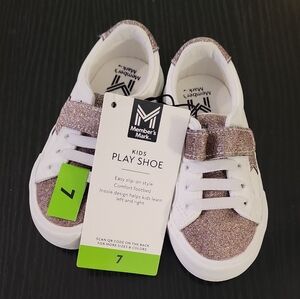 Toddler Girl Shoe Velcro Sneaker Glitter Star Sizes 7, 8, 9, 10, 11, 12 & 13 NWT